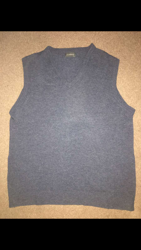 Mens Sleeveless Knitted Pullover - Size L - Woolworths
