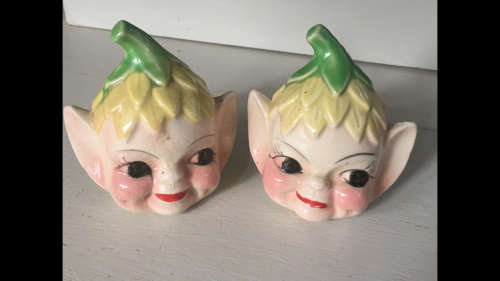 Vintage Salt and Pepper Shakers - Figurines