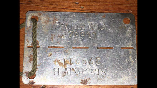 WWII STALAG IV B PRISONER OF WAR CAMP POW DOGTAG WAR MILITARY