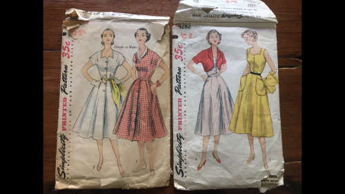 2 x Vintage Dress Patterns