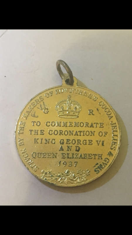 1937 Rowntree's Cocoa Jellies & Gums King George VI Coronation Medal