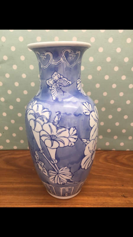 Genuine Ming Blue Porcelain Vase - Height - 26cm
