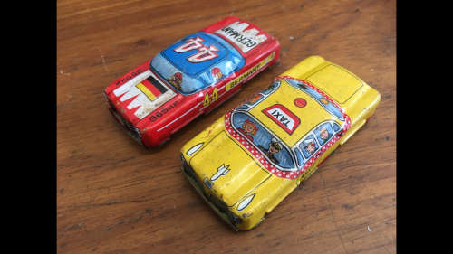 2 x Vintage Tin Cars - See Pictures