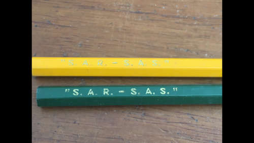 2 x Vintage Steadtler Pencil - SAR / SAS - Made in Germany - Railway