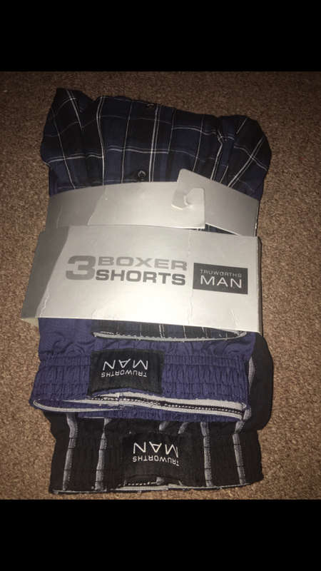 3 x Truworths Man Boxer Shorts - Size M  - New
