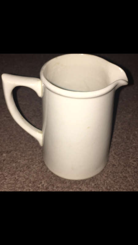 Lucia Ware Milk Jug - White - Height 10cm