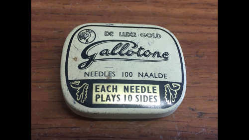 Gallotone Gramophone Needle tin with some needles