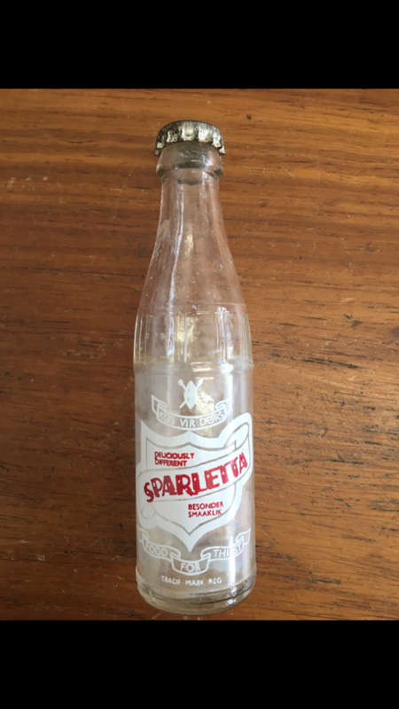 Vintage Small Sparletta Glass Bottle