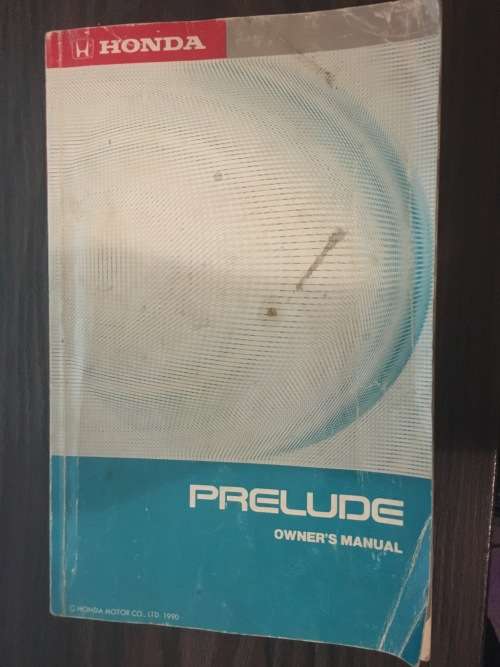 Honda Prelude Owner's Manual
