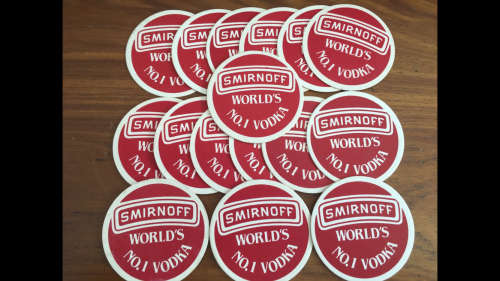 16 x Vintage Smirnoff Bar Coasters