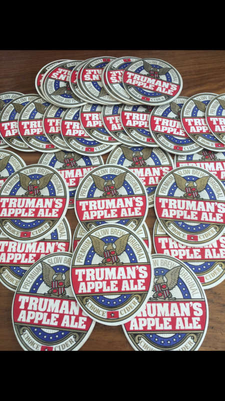 34 x Vintage Truman's Apple Ale Coasters