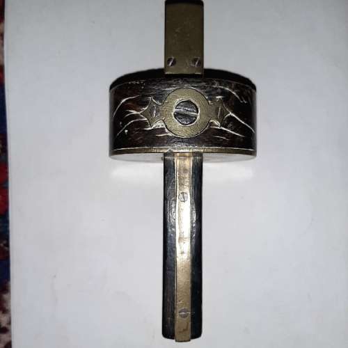 Vintage Marking Gauge with brass inlays - See pictures and description