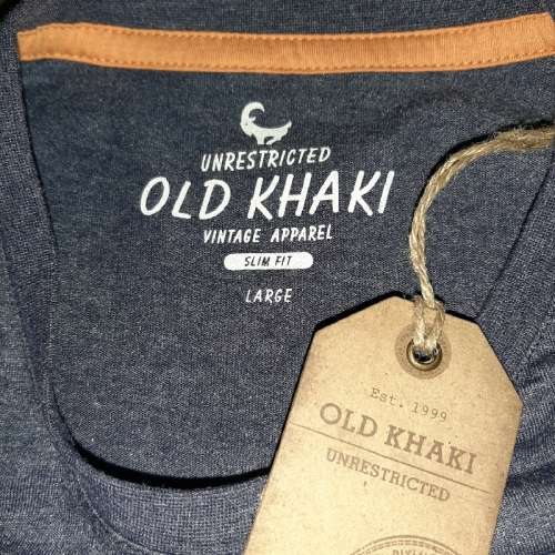 Old Khaki T-shirt - Large - Slim fit - new with tags