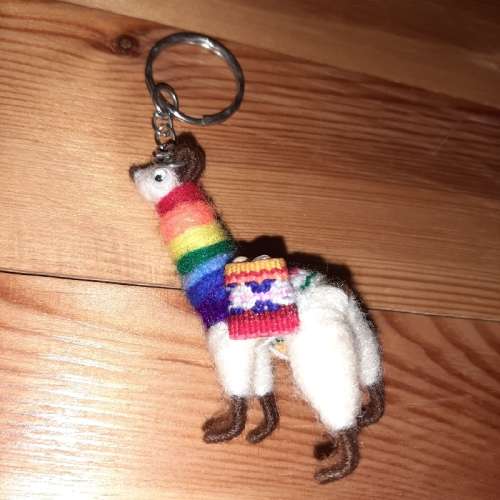 Beautiful Handmade Llama Keyring - See pictures