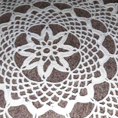 2 x Finely Crochet Doilies - 18cm diameter