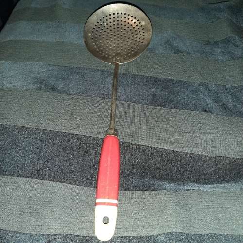 Vintage Kitchen Utensil with Wooden Handle - Made in England