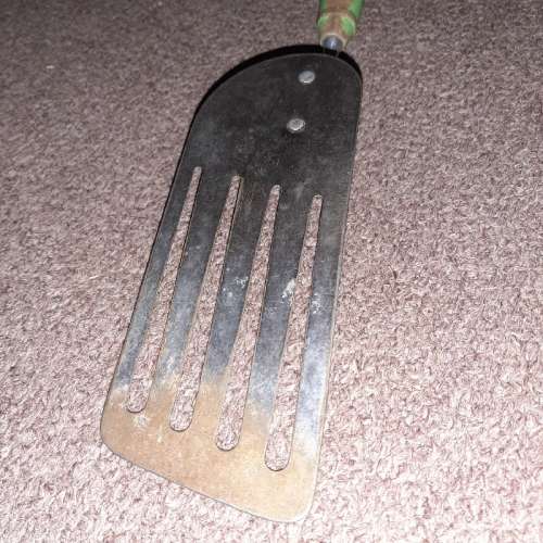 Vintage Skyline Kitchen Utensil with Wooden Handle