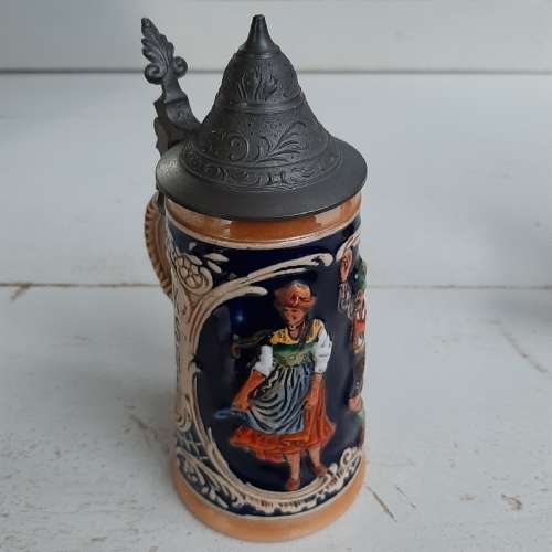 German Small Beer Stein / Beer Mug - Sprich was wahr 1st - Frink was klar 1st