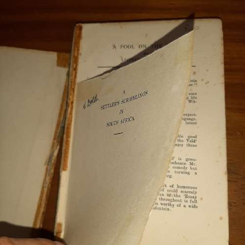 A Settler's Scribblings in South Africa - Leonard Flemming - 1917