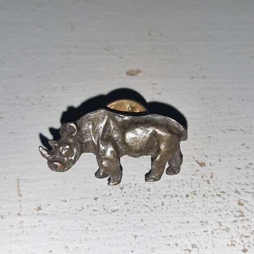 Caution Rhino in Transit small wooden Crate with Rhino badge
