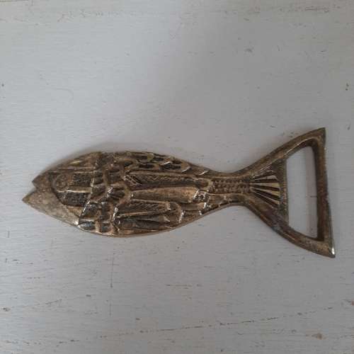 Brass Fish Shaped Bottle Opener