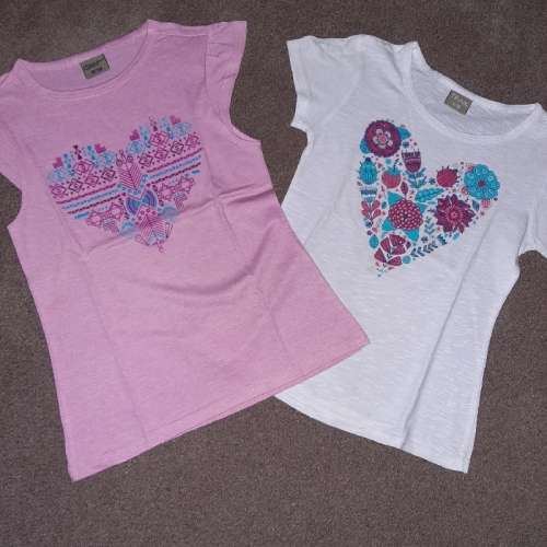 2 x Beautiful Girls T-Shirts 9-10 Years