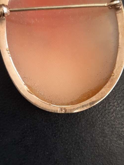 Vintage Gold Cameo Brooch / Pendant
