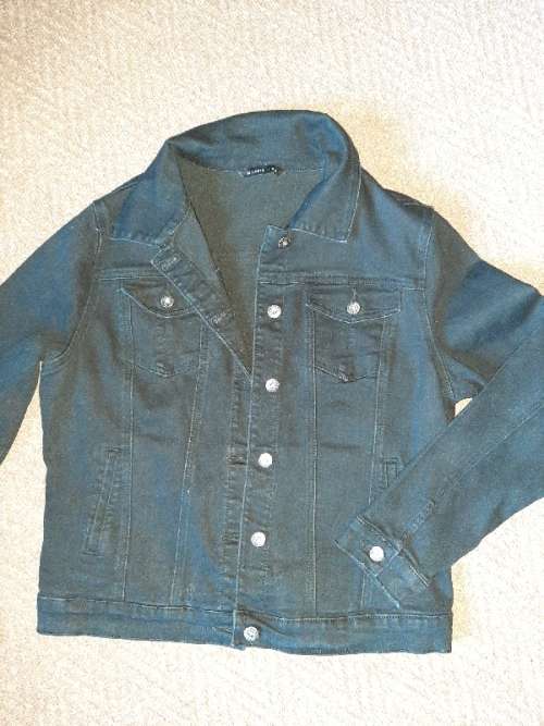Miladys Black Denim Jacket - Size 14