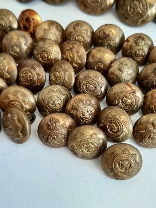 67 x South African Police - Suid-Afrikaanse Polisie Brass Buttons