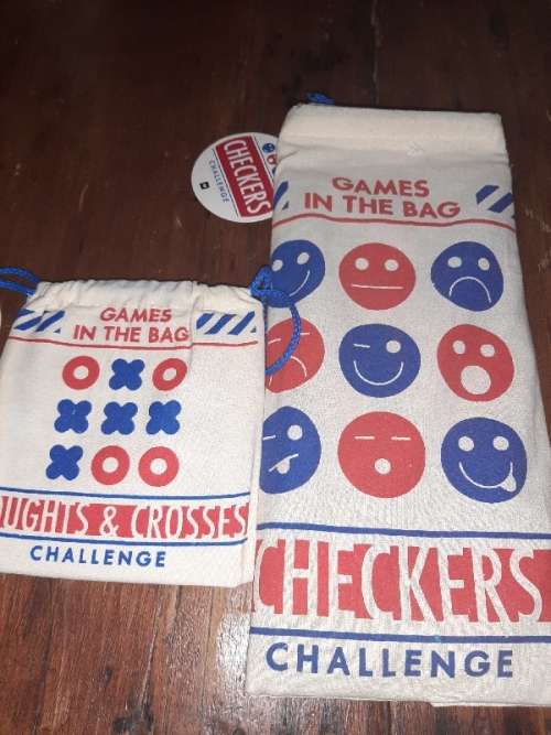2 x Games in The Bag - Noughts & Crosses / Checkers