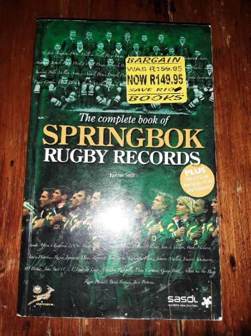 The complete book of Springbok Rugby Records - Kobus Smit