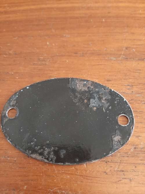 Vintage Enamel Number 124