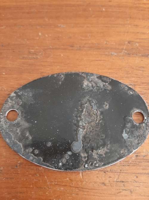 Vintage Enamel Number 117