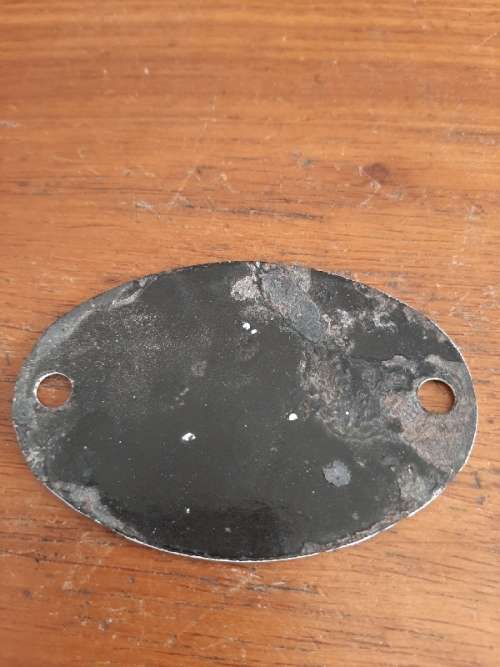 Vintage Enamel Number 118