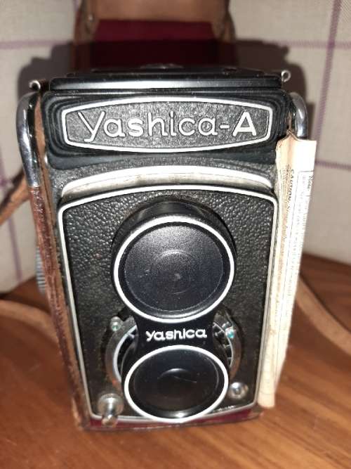 Vintage Yashica-A Camera in Leather Case