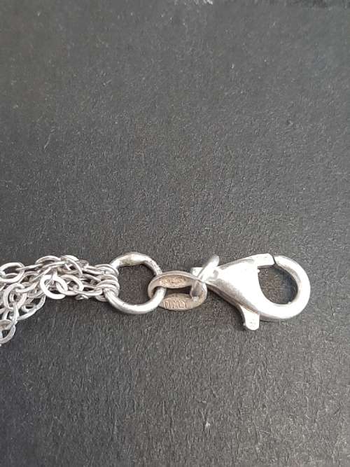 925 Silver Multi layer / multi string necklace - Italy
