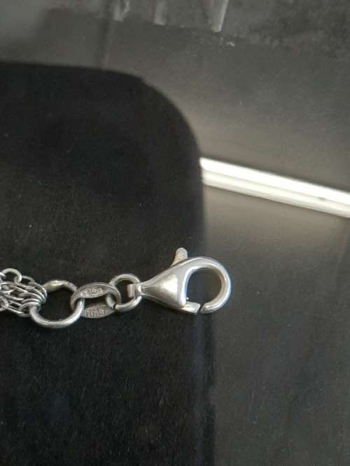 925 Silver Multi layer / multi string necklace - Italy