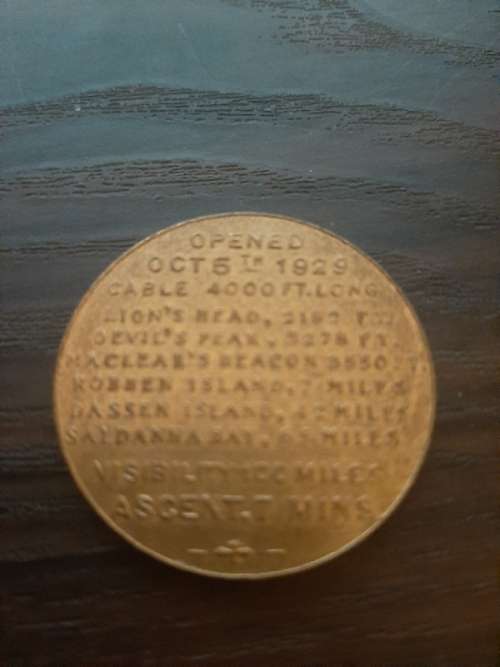 Souvenir of Table Mountain Coin