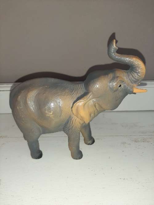 Vintage Hard Plastic Elephant Height - 17cm