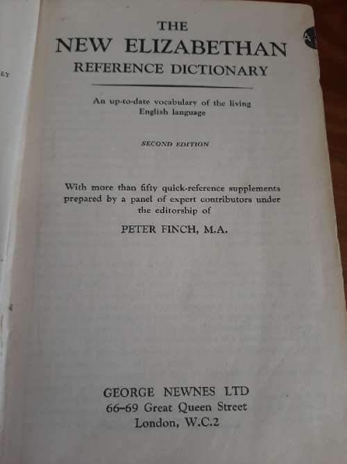 The New Elizabethan Reference Dictionary - Second Edition