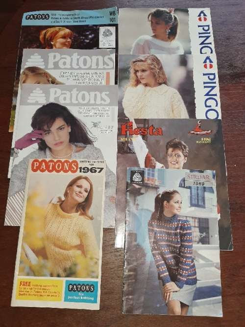 8 x Woman Knitting Patterns and Booklets
