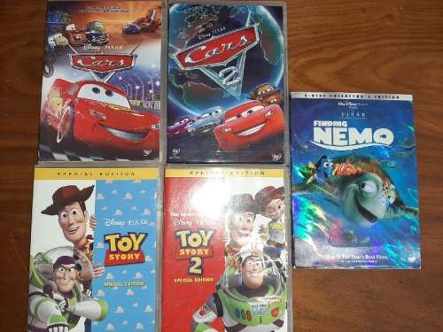 5 x Children DVD's - Toy Story, Cars, Finding Nemo
