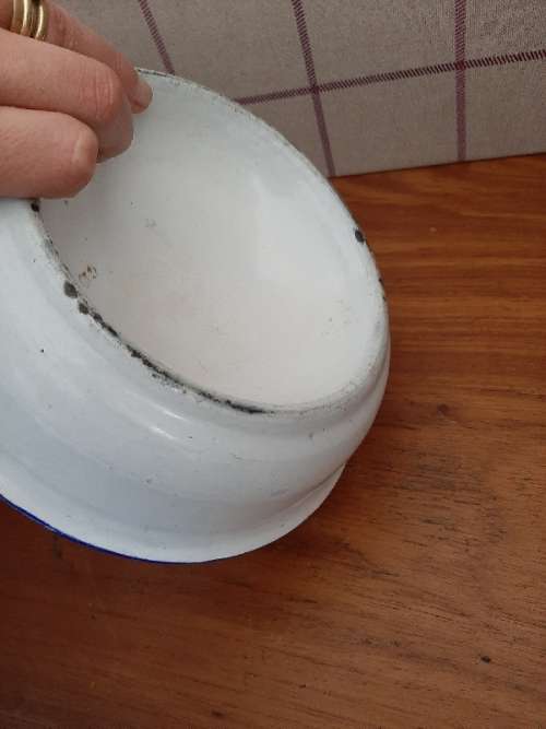Vintage Enamel Spitting Bowl