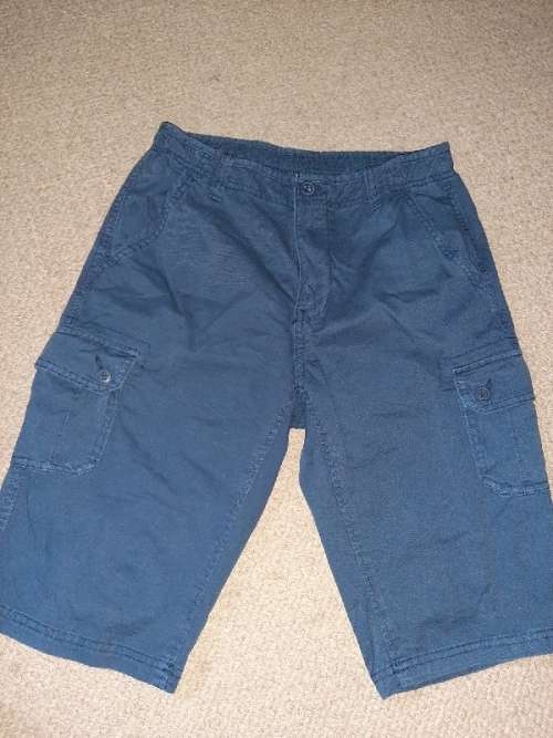Woolworths Navy Cotton Shorts - Size 14 Years