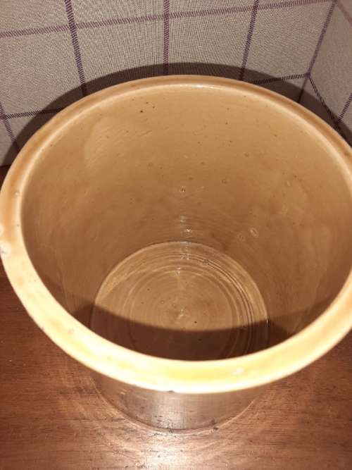 Vintage Stoneware Storage Shop Display Counter / Jar - Siemens Bros. & Go. London - Leadless Glaze