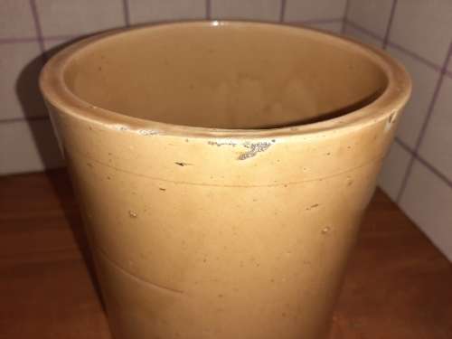 Vintage Stoneware Storage Shop Display Counter / Jar - Siemens Bros. & Go. London - Leadless Glaze