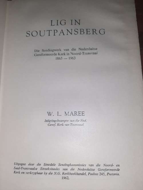 Lig in Soutpansberg - W.L Maree