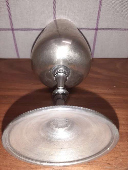 Large Vintage Hallmarked Silver Plated Goblet