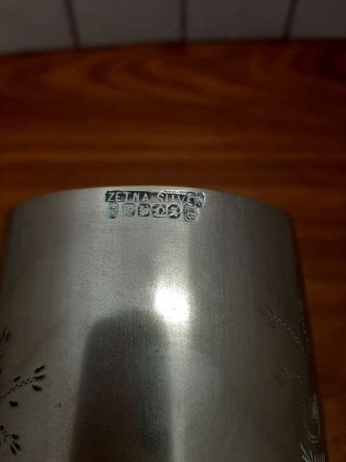 Large Vintage Hallmarked Silver Plated Goblet