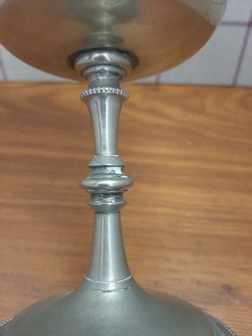Large Vintage Hallmarked Silver Plated Goblet